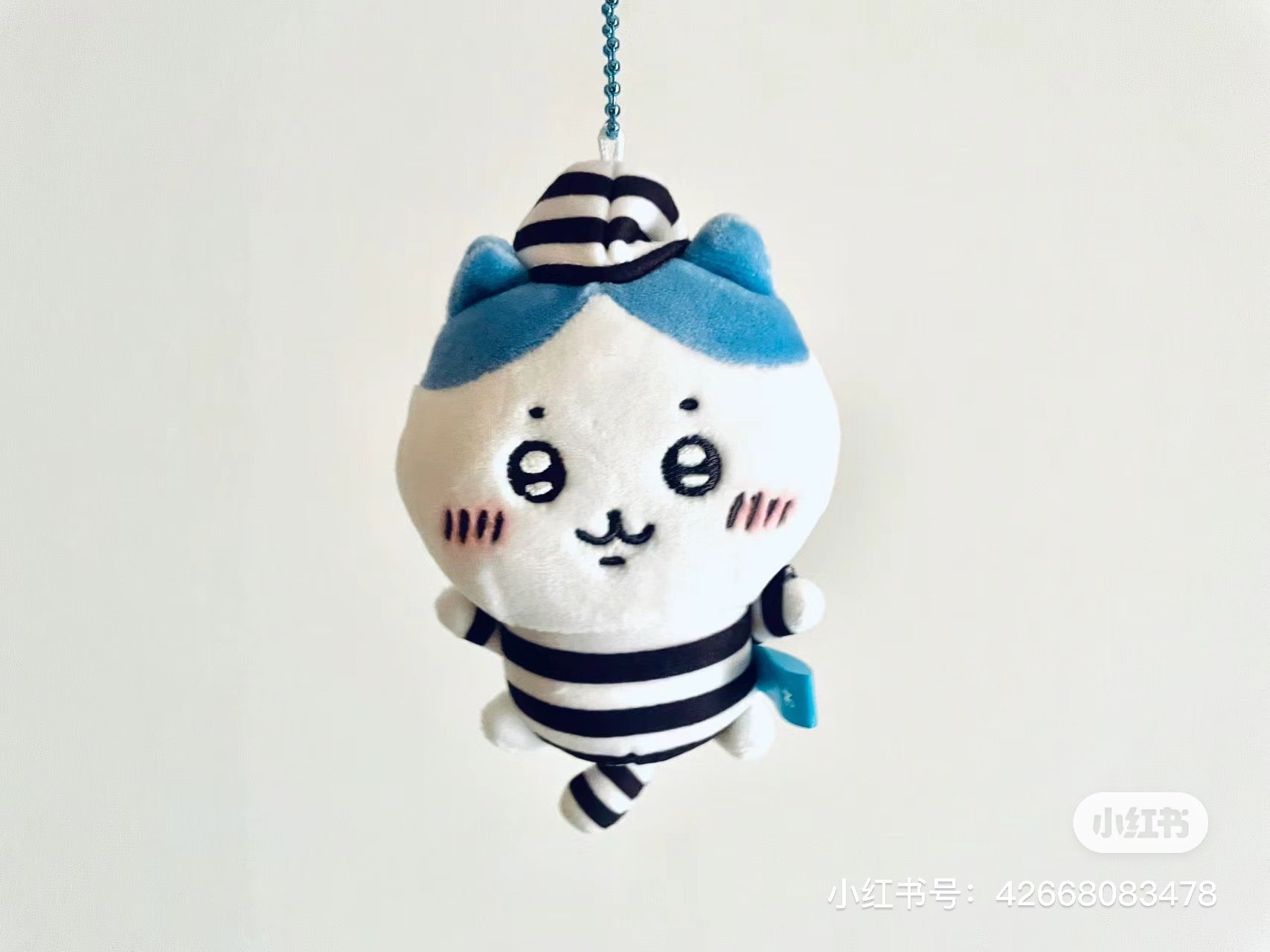 Chiikawa 吉伊卡哇|囚人系列挂件/监狱小囚犯|约 110 x W80 x D50mm