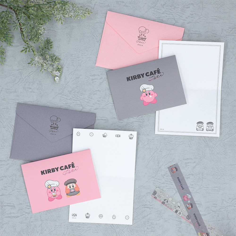 Kirby星之卡比|日本制信封信纸/贺卡/祝福纸/礼品卡套装|W135×H94mm