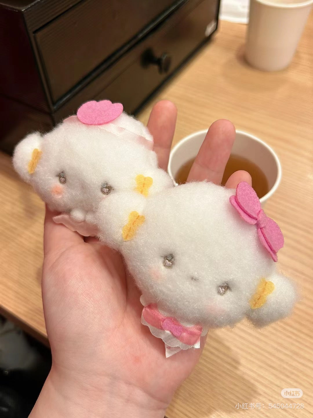 Sanrio|Secret Brooch - Cogimyun / Angel Play Party Blind Box天使小麦云生日系列可爱角色毛绒胸针盲盒/全8种|1枚入