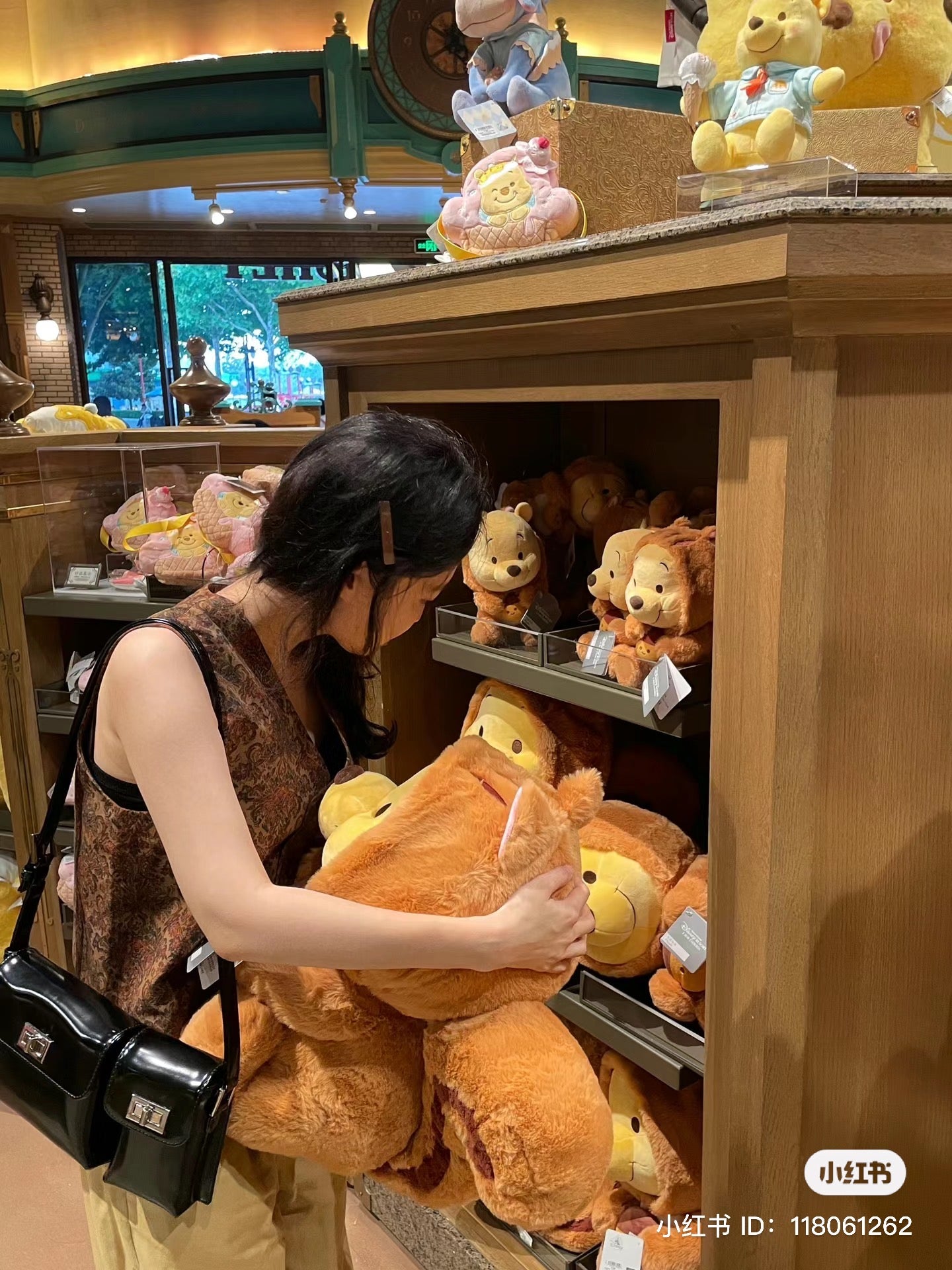 Disney SH|松鼠噗噗/维尼公仔/玩偶/帽帽可脱|超大M号