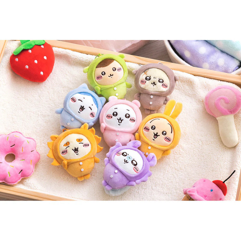 Chiikawa| Pajama party napchi mini Mascot Holder /Plush Keychain|H100 x W85 x D55mm approx.