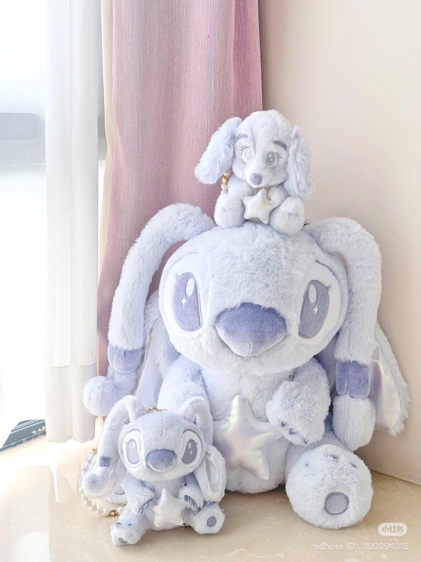 Disney SH|心愿派对系列抱星星坐姿毛绒挂件