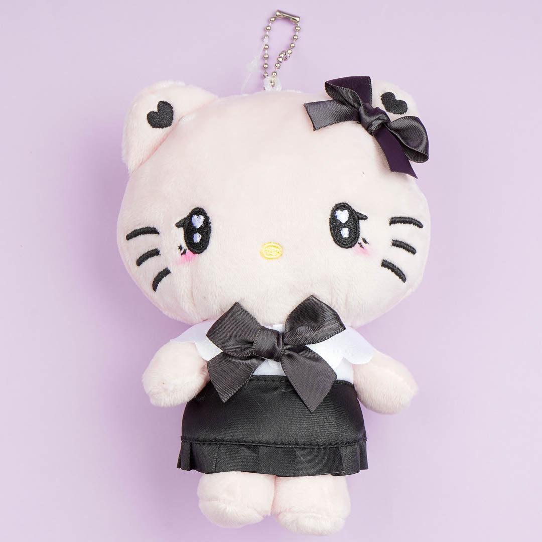 Hello kitty凯蒂猫|星星眼小黑裙葬爱系列挂件/包挂/背后有小零钱包拉链|
約H13×W10cm