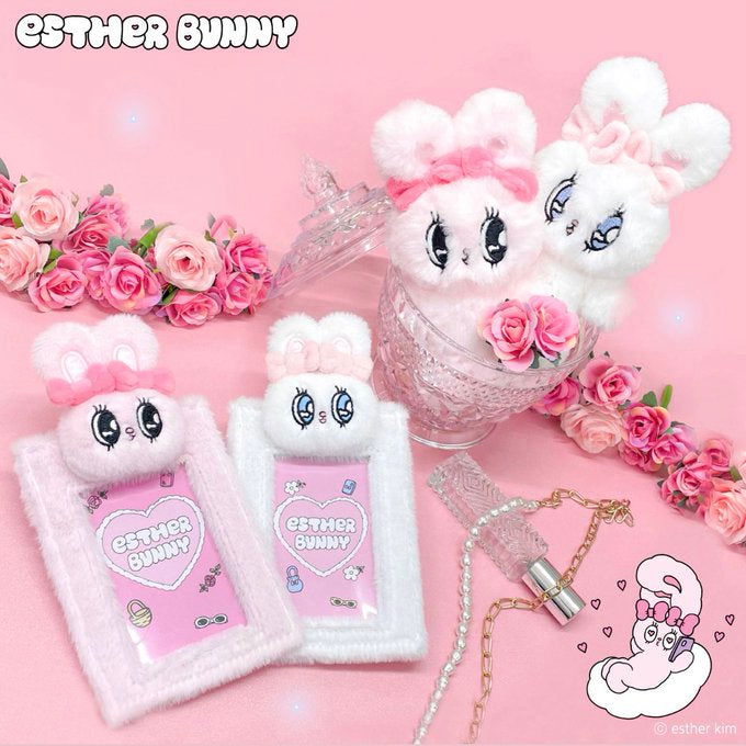 EstherBunny艾丝乐小兔|超萌兔头毛茸茸柔软卡包/卡套|约高180×宽95毫米