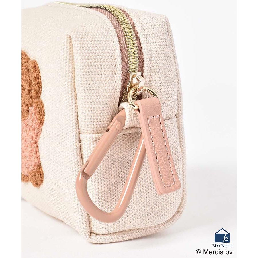 Miffy|Lunlunsagara Mini Pouch with Carabiner|W8×H8×D4cm approx.