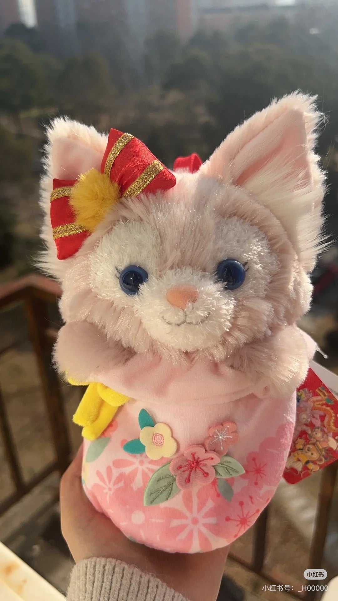 Disney SH|Linabell玲娜贝儿毛绒斜挎包+保温杯组合