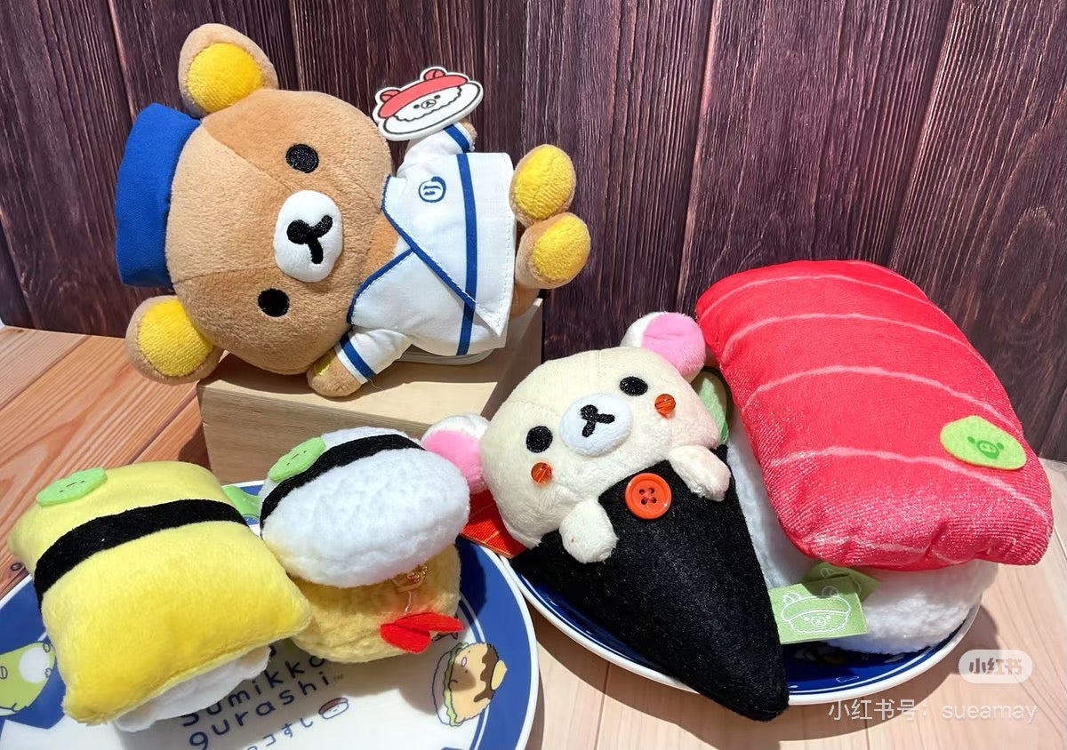 Rilakkuma|Anytime Sushi Sushi Chef Plush Dolls/Plush Toy |130×160×75mm approx.