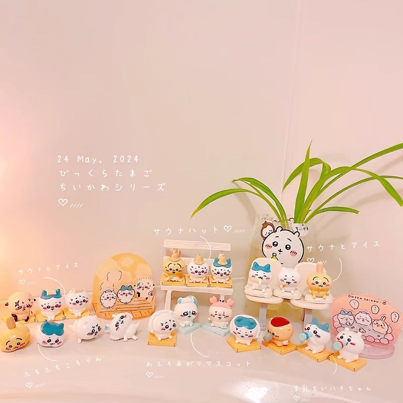 Bandai|chiikawa三小只吃雪糕蒸桑拿表情玩具碳酸泡澡球/浴球盲袋/共5款|1颗