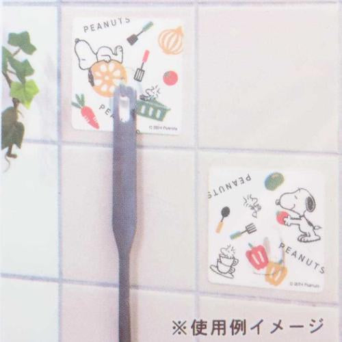 Snoopy|瓷砖用厨房/浴室挂钩/收纳2枚组|約80x80x20mm