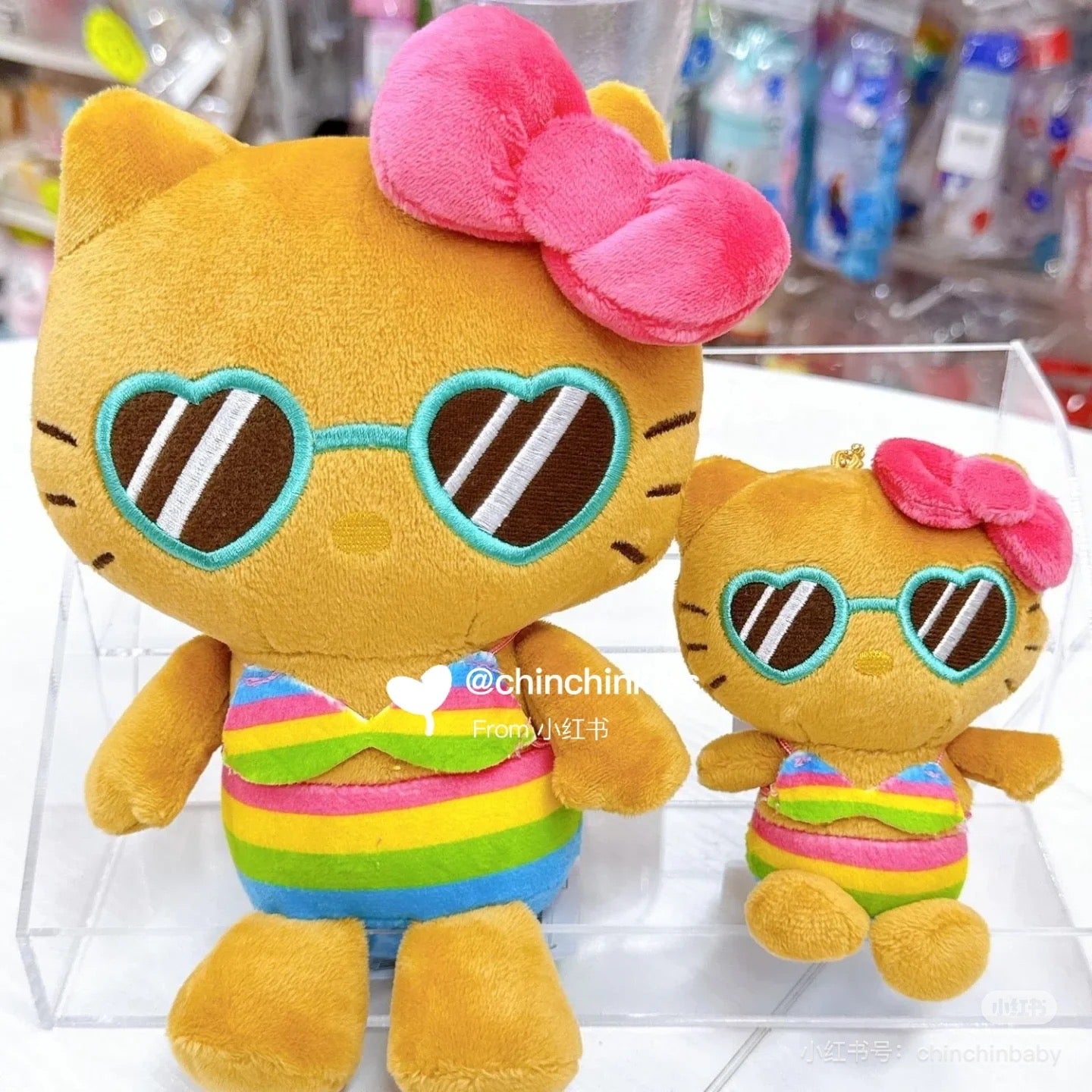 HelloKitty|Suntan Series Bikini Sitting Plush Dolls/Plush Toy|19cm x 14cm x 9.5cm approx.