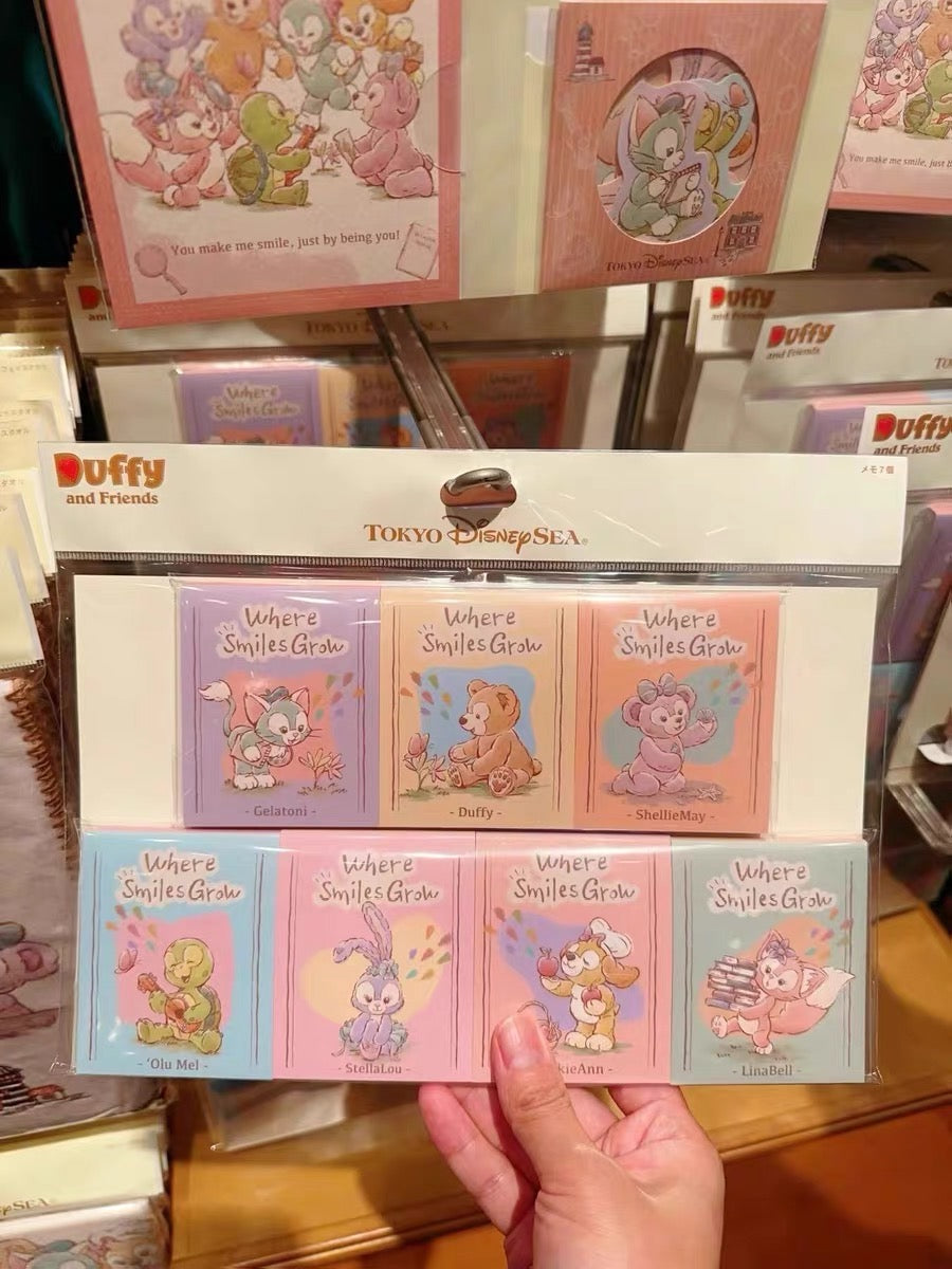 Disney|东迪2024夏日剧场系列DUFFY达菲和朋友们便签本套装/1套7本