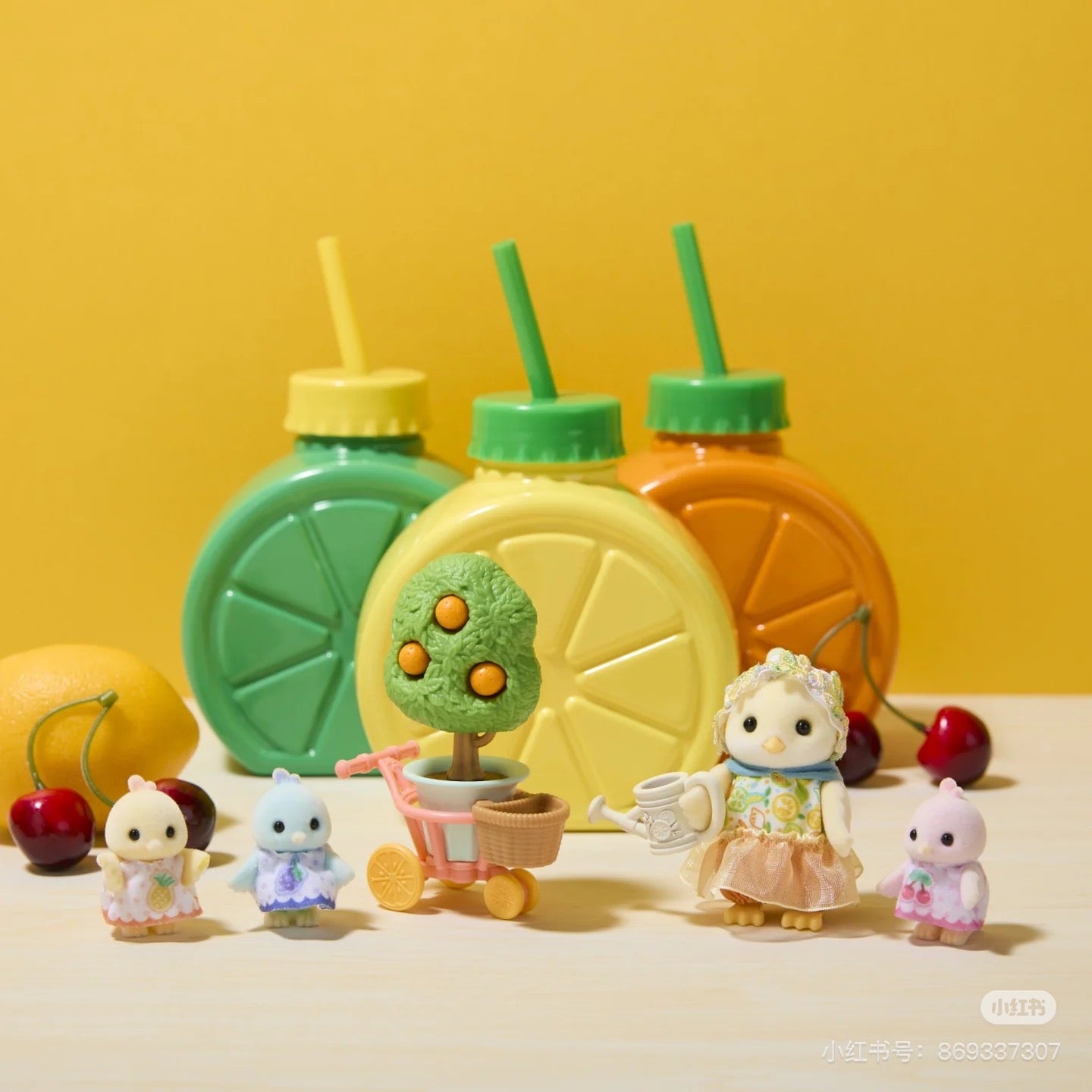 【limit 1】SylvanianFamilies|Citrus Bird Family Set