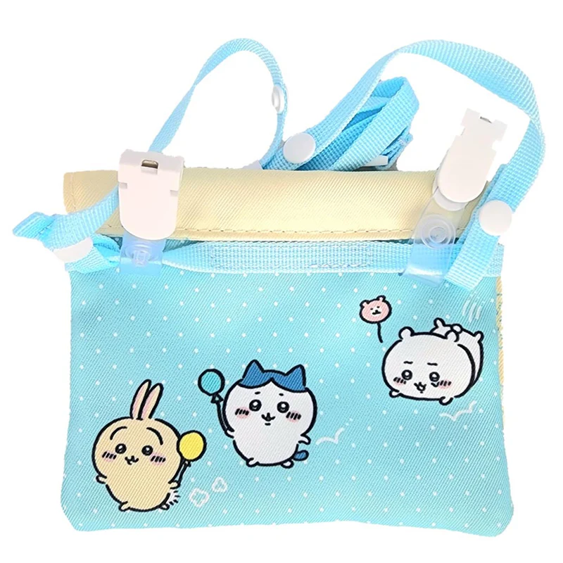 Chiikawa 吉伊卡哇|可勾夹式收纳包/外出便携包/可别在衣服上|約H120×W143mm