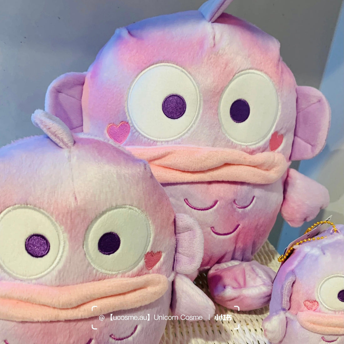 Sanrio|渐变粉丑鱼毛绒绒玩偶/公仔