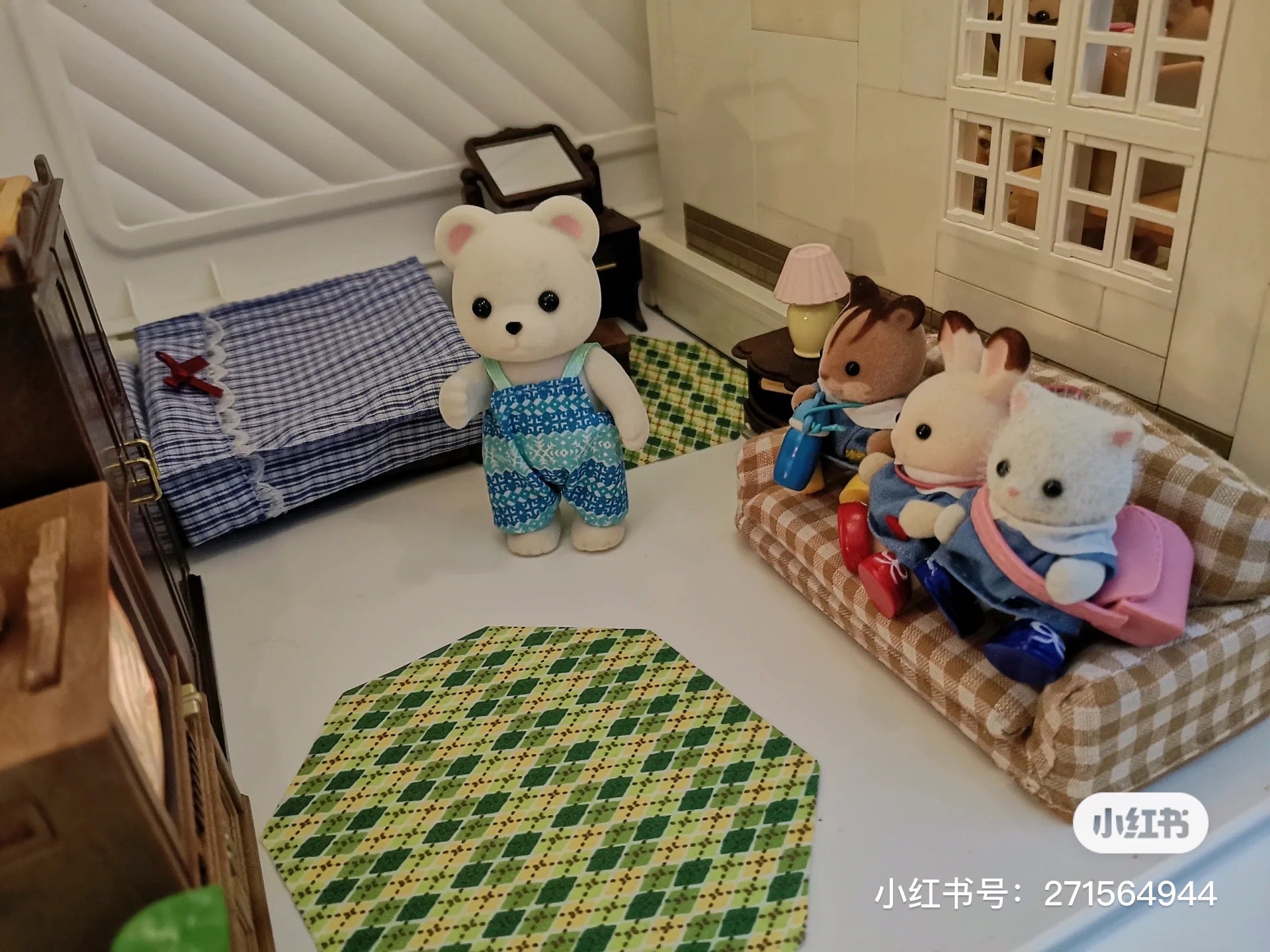 SylvanianFamilies森贝儿家族|Polar Bear Family 北极熊家族系列战宝植绒套组/玩具/过家家