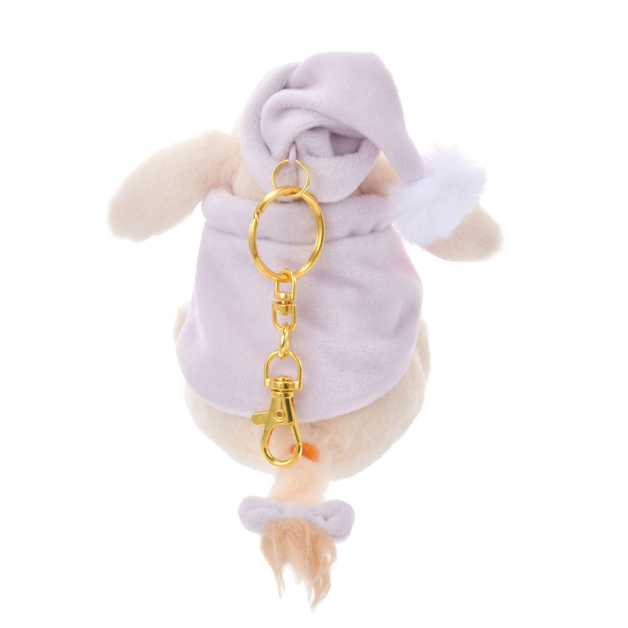 Disney迪士尼|Plush Mascot Keychain - White Pooh Fruit Latte Color东迪冬日限定水果拿铁色睡衣睡帽斗篷系列可爱角色毛绒挂件/包挂|约高 16.5 x 宽 10 x 深 9cm
