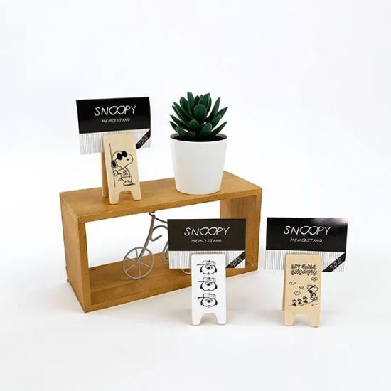 Snoopy|小公告牌备忘夹/文件夹/Memo Stand/正反不同图案|约3cm×7cm×3cm