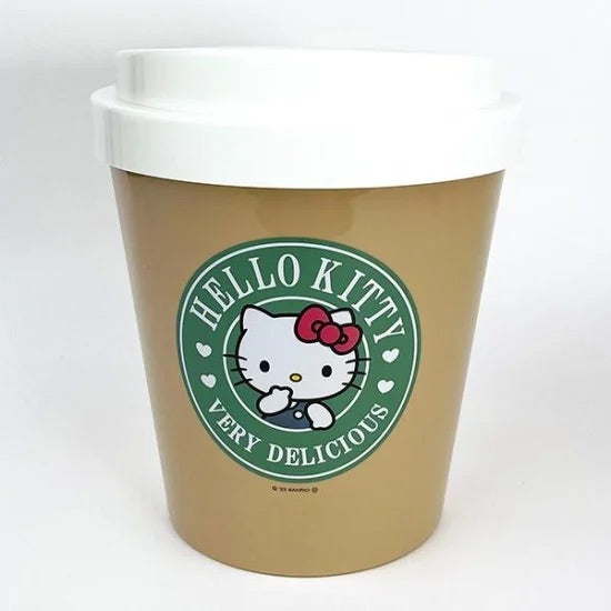 Sanrio|Dust Box Trash Can限定周边/外带杯造型摇摆盖收纳筒/垃圾桶|约22.5×22.5×26.5cm