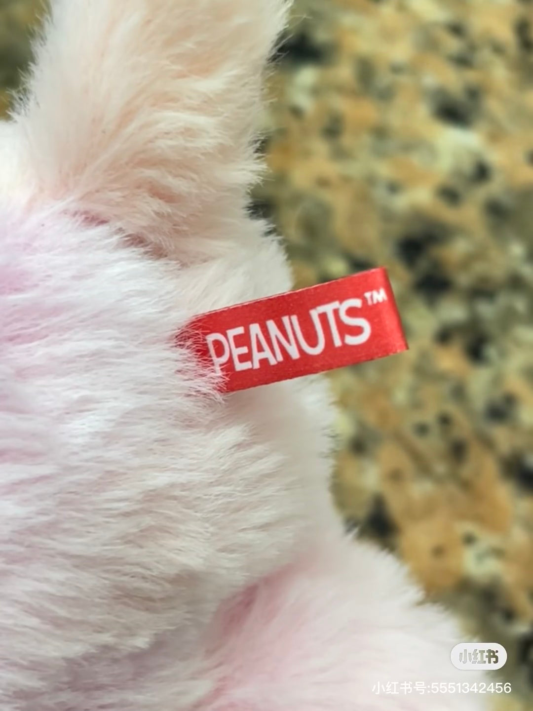 Snoopy史努比|PEANUTS SN Marble Color S BK大理石彩色晕染小号毛绒玩偶/公仔|约H16 x W15 x D14cm