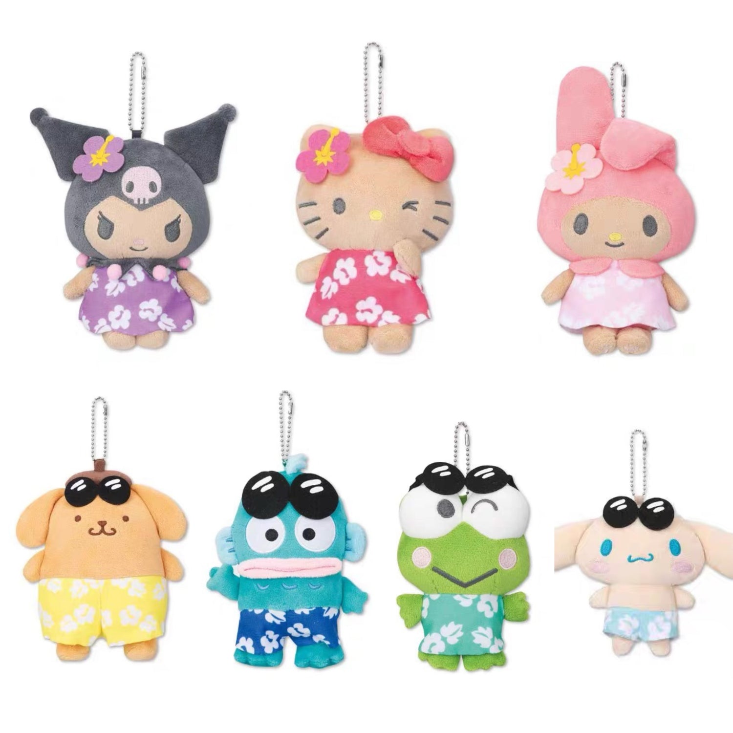 Sanrio|Avail summer tanned Mascot Holder /Plush Keychain