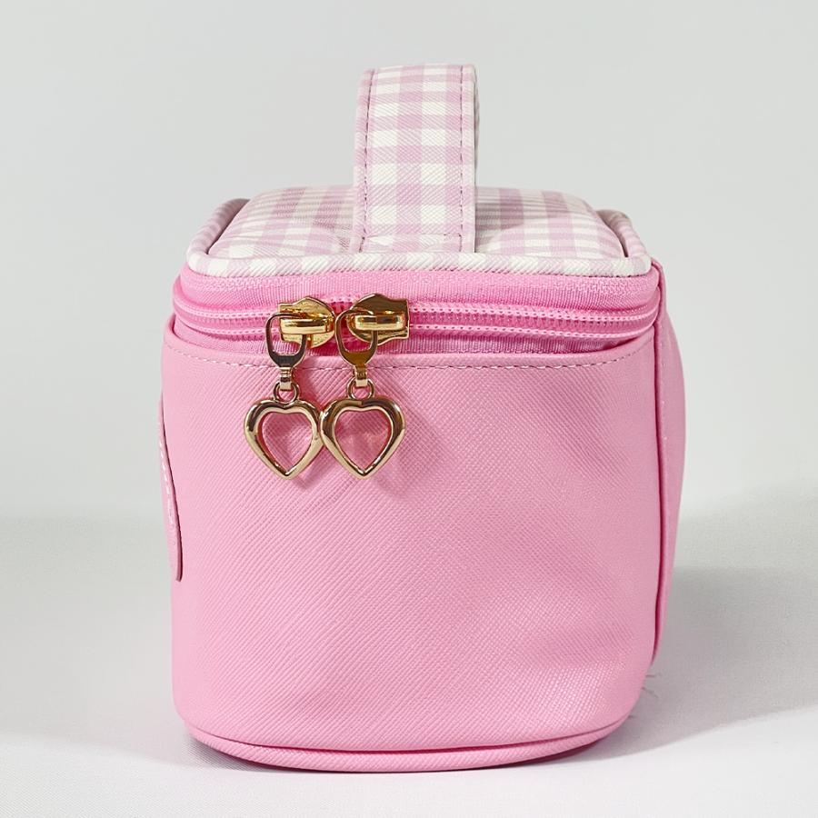 Sanrio|粉色Melody美乐蒂皮质感收纳包/化妆包|约18×10.5×10cm