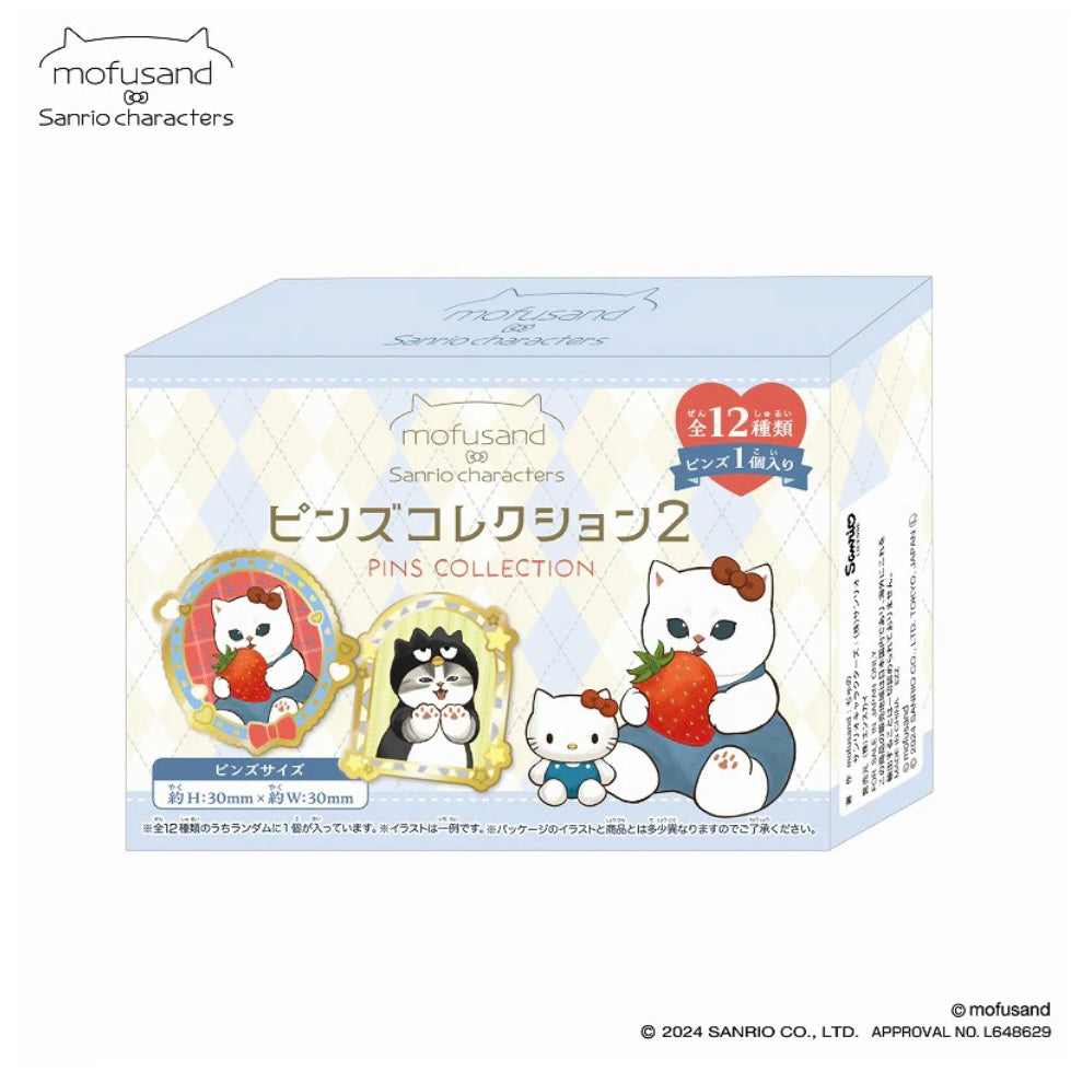 Mofusand|Sanrio Characters Pins Collection 2 blindbox/blindbag/All 12 types|1pcs