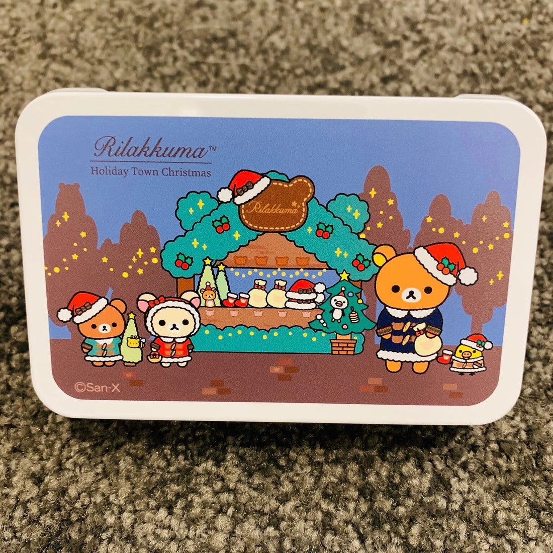 Rilakkuma轻松熊|圣诞可爱铁盒/糖盒/收纳盒/内有水果糖|10粒入【2024.9】