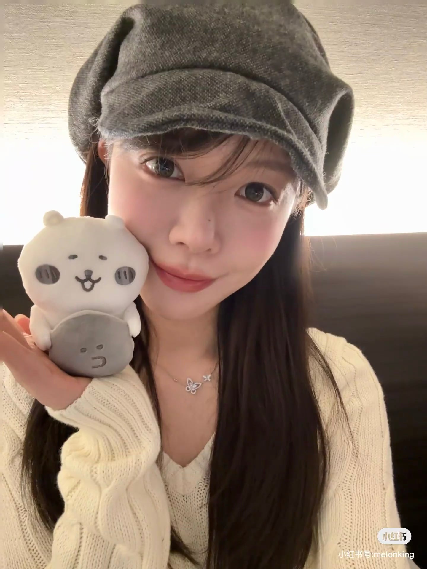 Nagano|Bear and Doll Sketch-style Plush Dolls/Plush Toy|H130×W80×D80mm approx.