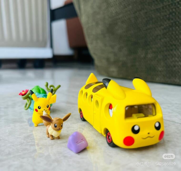 Tomica|Dream Tomica No.151 PoKeDoKo Pokemon Dokoikocar多美卡宝可梦/皮卡丘巴士玩具汽车/摆件|约 W78 x H41 x D39mm