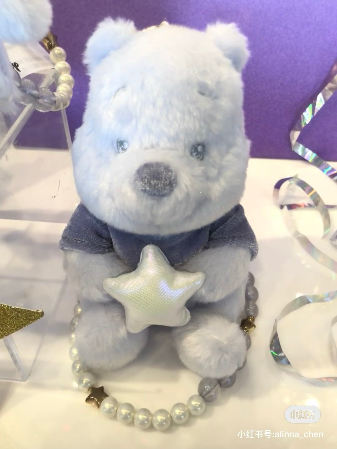 Disney SH|心愿派对系列抱星星坐姿毛绒挂件