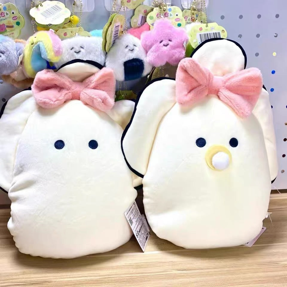 和食屋|Baby Oyster Plush stuffed toy doll 蝴蝶结可爱牡蛎生蚝宝宝公仔/玩偶/超好捏|约W25 x H33 x D14cm
