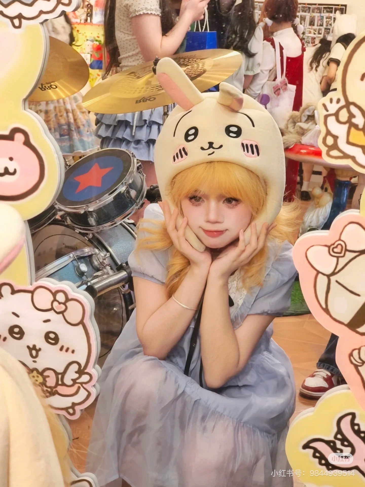 Chiikawa 吉伊卡哇|可爱角色帽子|头围约62 cm