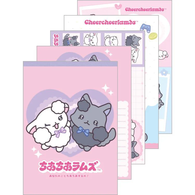 San-X|A6 Notepad - Cheer Cheer Lambs|80 sheets