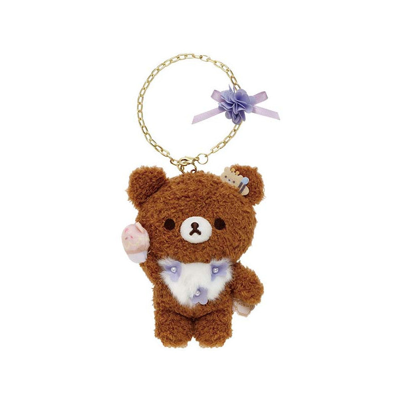 Rilakkuma轻松熊|花环茶会限定毛茸茸挂件|约130 x 105 x 55 mm