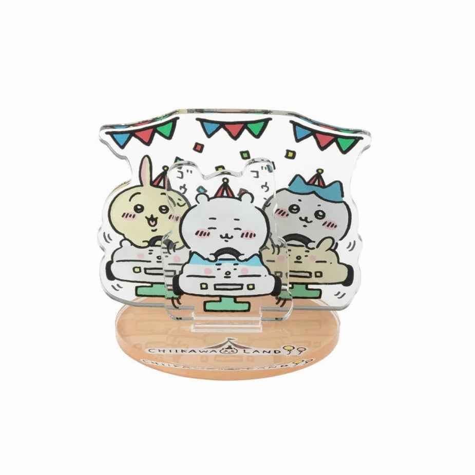 Chiikawa 吉伊卡哇|骑骑乐系列亚克力立牌/桌面摆件|约H52×W60×D50mm