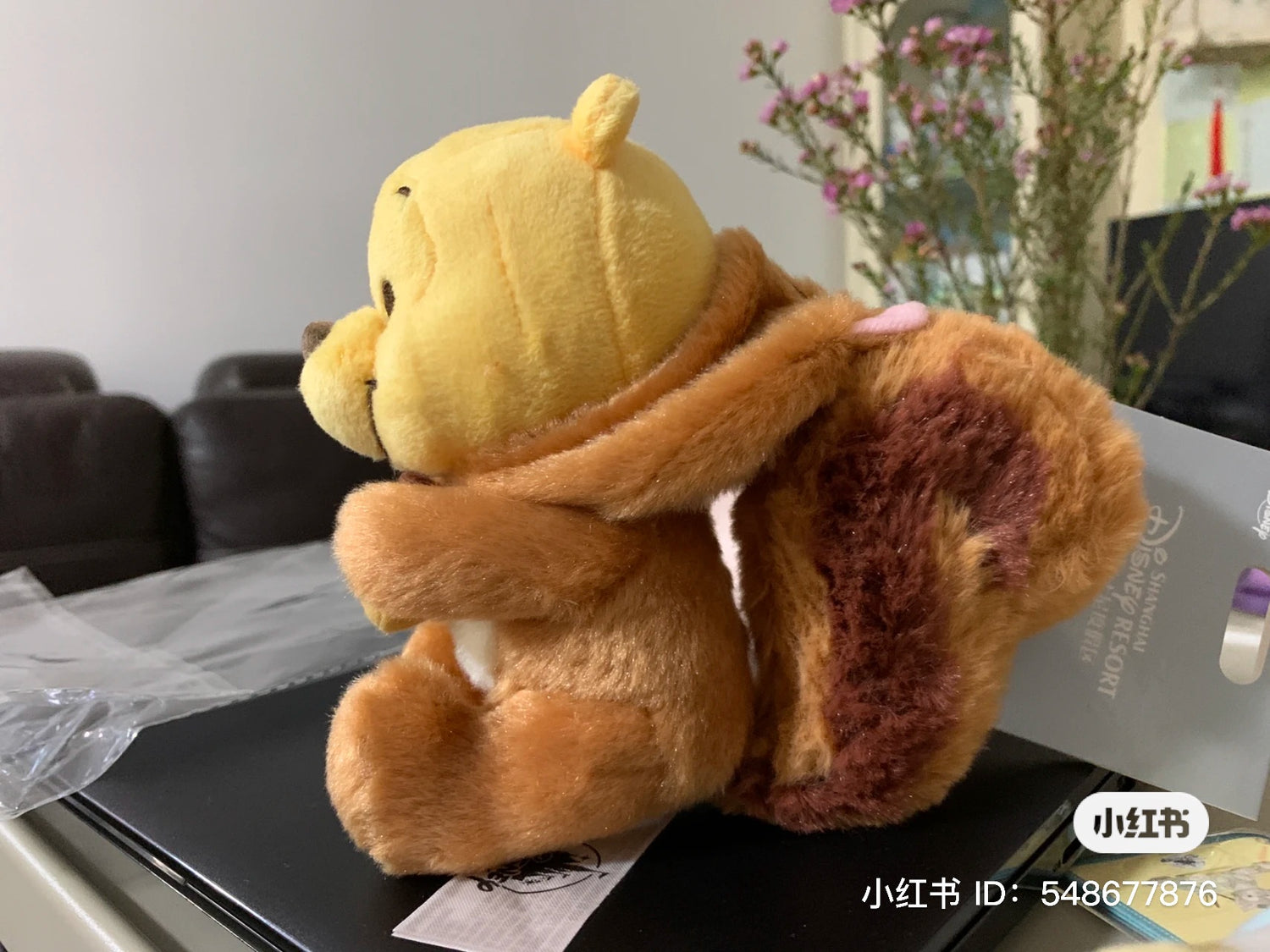 Disney SH|松鼠噗噗/维尼公仔/玩偶/帽帽可脱|S号