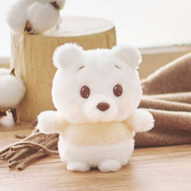 Disney|2023 Winnie the pooh小熊维尼White pooh白色冬日限定豆豆眼mini公仔
