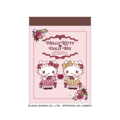 Sanrio|50周年Hello Kitty x Dolly Mix 便签本|约H88×W63×D7mm