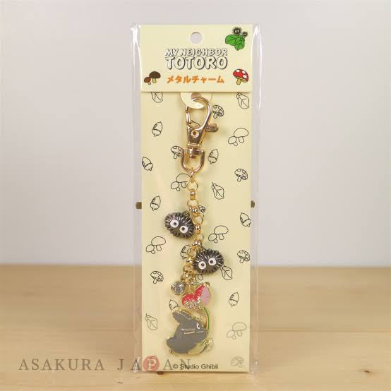 My neighbor totoro|宫崎骏限定龙猫煤球手链式串串钥匙扣/charms可以摘除或换位|約19×2.2×0.3 cm