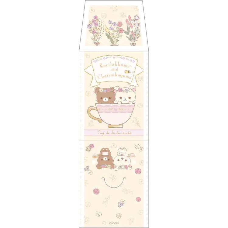 Rilakkuma轻松熊|花环茶会限定小信封信纸/贺卡|15枚入/90×60×15mm