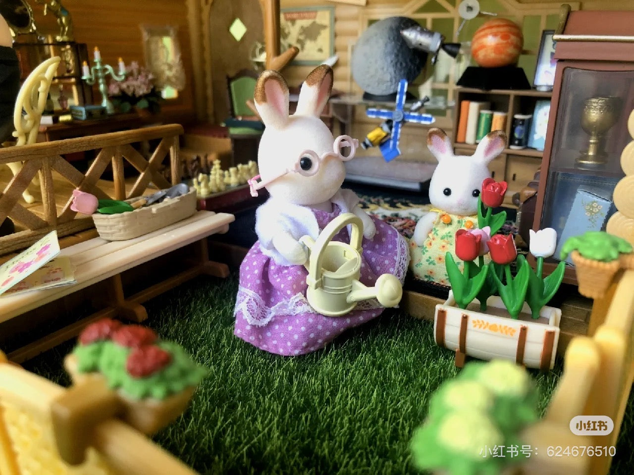 SylvanianFamilies|Chocolate Rabbit Grandparents Set 5190