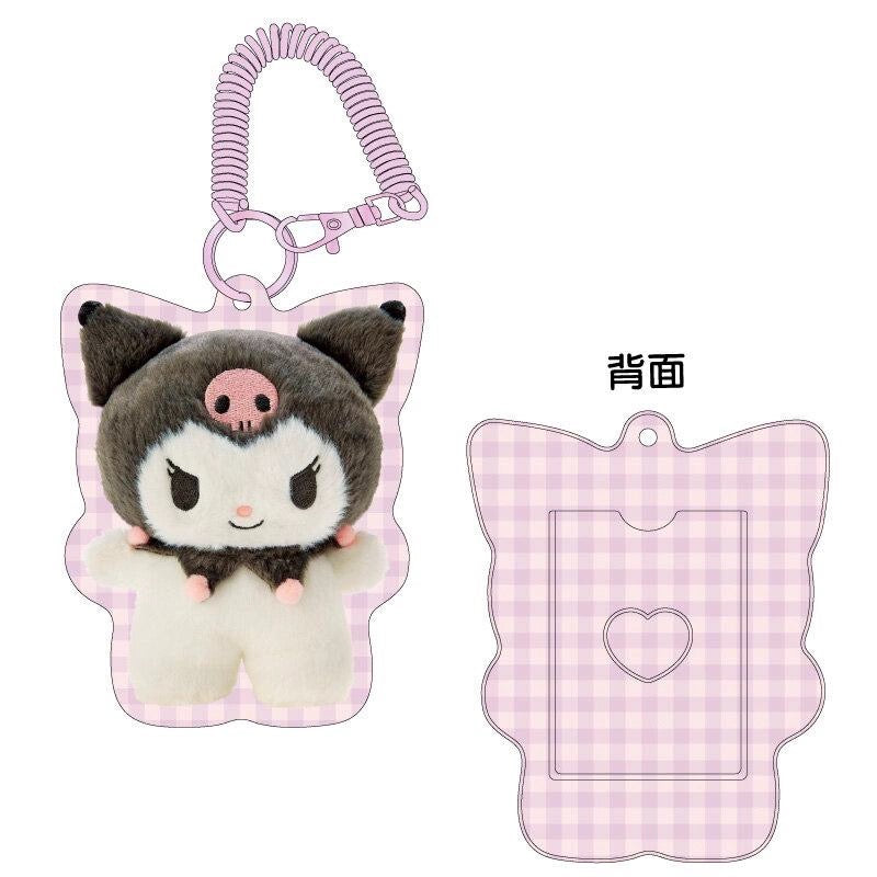 Sanrio|Character-shaped Pass Case - Pitatto Friends Photo多巴胺格纹系列可爱人物造型线圈便携式卡套|约17×1×13cm
