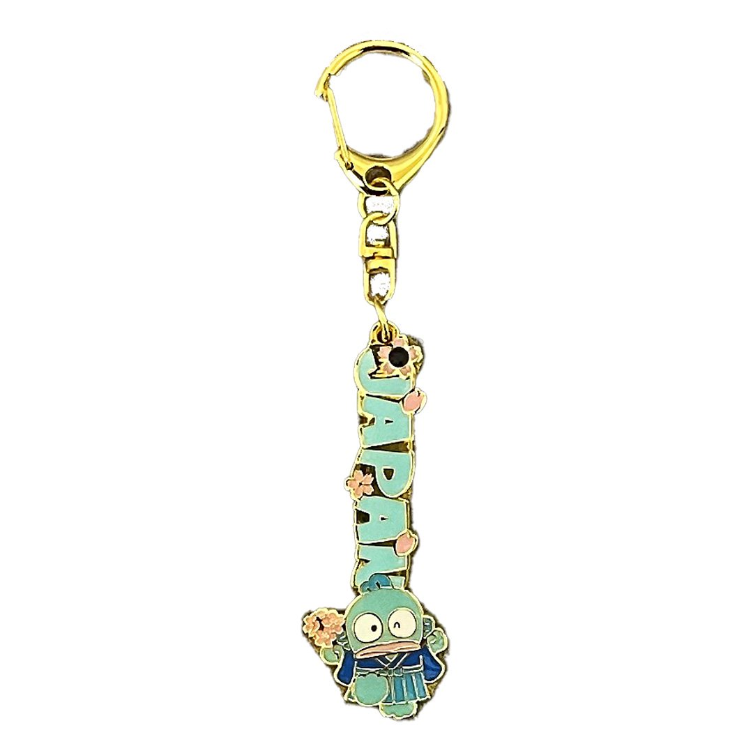 Sanrio|樱花限定丑鱼字母金属钥匙扣/挂件|约H72 x W18 x D2mm