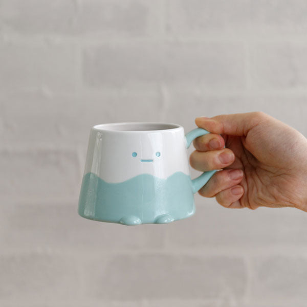 Sumikko gurashi角落生物|旅馆职员系列可爱陶瓷富士山马克杯|H75 x W100 x D85mm