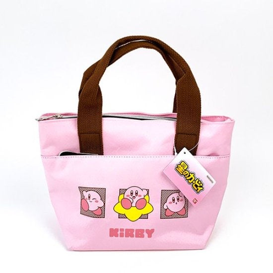 Kirby|多功能粉色保冷便当包/托特包|18.5cm×33.5cm×5cm