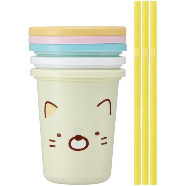Sumikko gurashi角落生物|可叠收角色吸管杯三只组|320ml