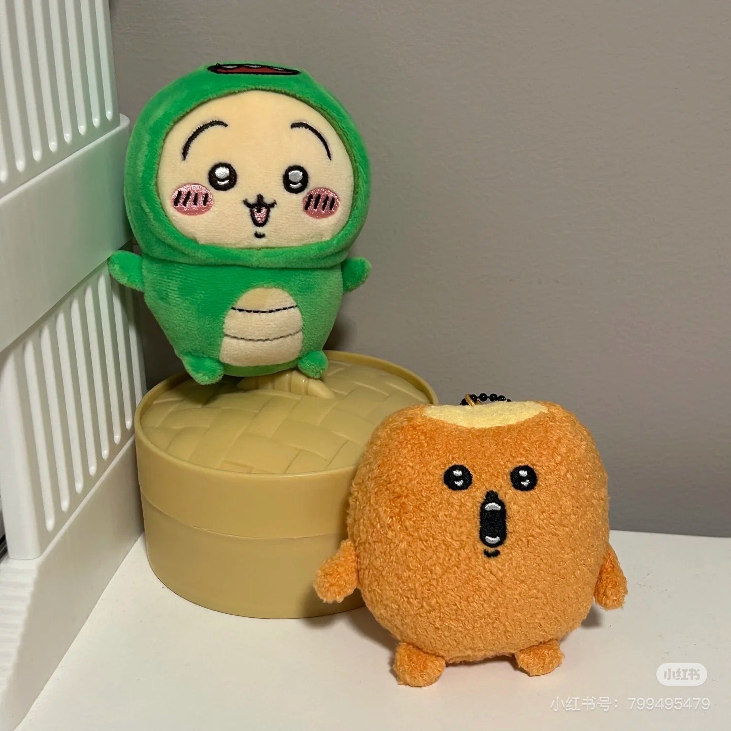 Nagano自嘲熊| Characters Petit Mini Mascot (Mogura Croquette / Tomogui))鼹鼠可乐饼/薯饼流汗尖叫毛绒挂件/包挂|约H90 x W70 x D50mm