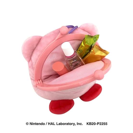Kirby|卡比撅嘴汉堡包斜挎包/口金包|约16cm×14.5cm×7.5cm