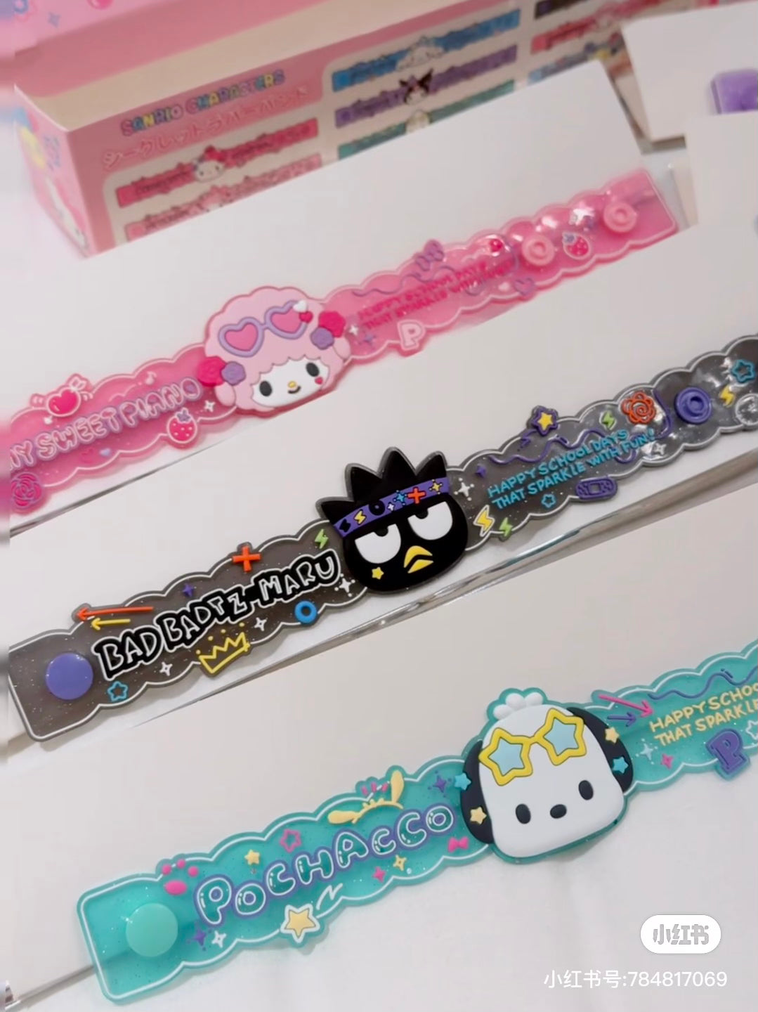 【limit 3】HelloKitty|Academy Sparkle Festival Character Rubber Band mystery bag/blind box/All 8 types|1pcs