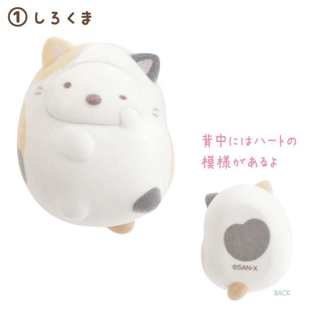 Sumikko gurashi|Petit Collection Flocking Hand-held Plush Toy|40 x 40 x 35mm approx